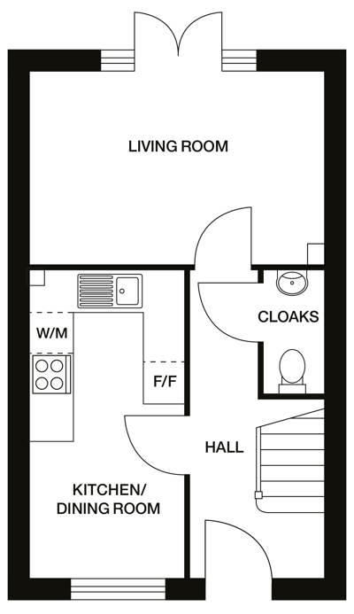 Gainsborough two bedroom house | Royal Victoria Court